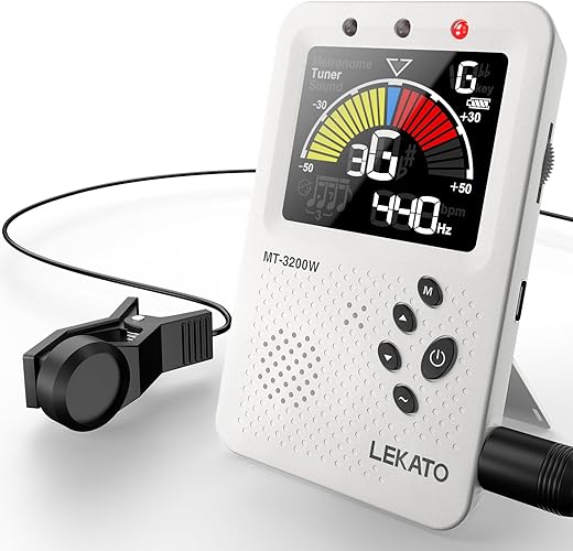 LEKATO 3-in-1 Rechargeable Guitar Tuner...