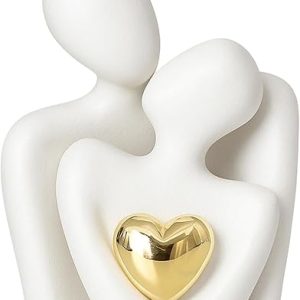 Modern Abstract Couple Hugging Statue