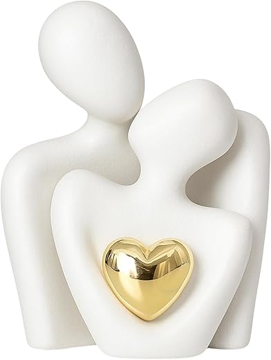 Modern Romantic Couple Statue – A...