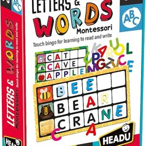 Montessori Touch Bingo Learning Cards for Toddlers