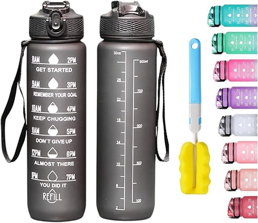 Motivational 1L Sports Water Bottle wit...