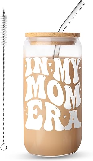 Durable Glass Iced Coffee Cup Set with ...