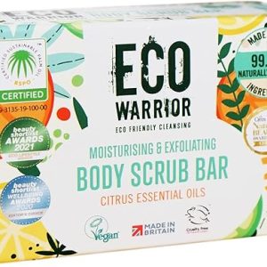 Natural Eco Warrior Body Scrub Soap Bar
