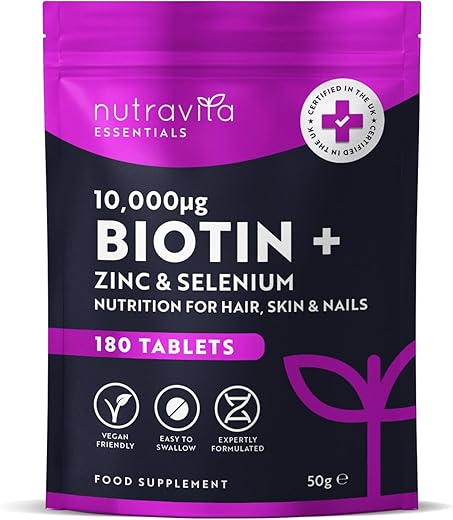 Nutravita 10,000mcg Biotin Hair Growth ...