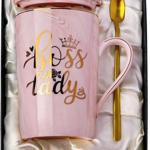 Pink Marble Boss Lady Coffee Mug