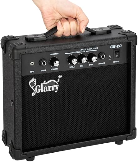 Glarry 20W Portable Bass Guitar Amplifi...