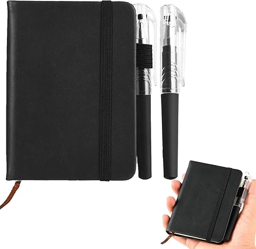 Portable A7 Pocket Notebook with 2 Pens...