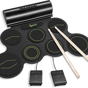 Portable Electronic Drum Pad with Speakers