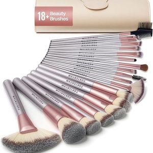 PORTENTUM 18-Piece Professional Makeup Brush Set