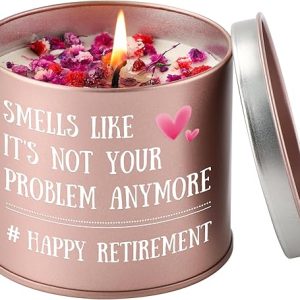 PRSTENLY Happy Retirement Scented Candle