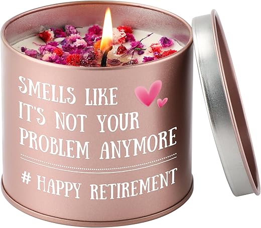 Happy Retirement Scented Candle Gift fo...
