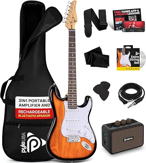 Pyle 97cm Electric Guitar Kit for Begin...