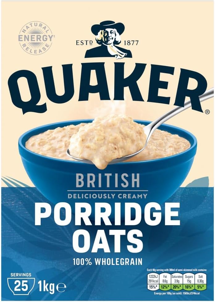 Quaker Rolled Oats Porridge – 1kg...