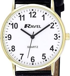 Ravel Unisex Classic Everyday Quartz Watch