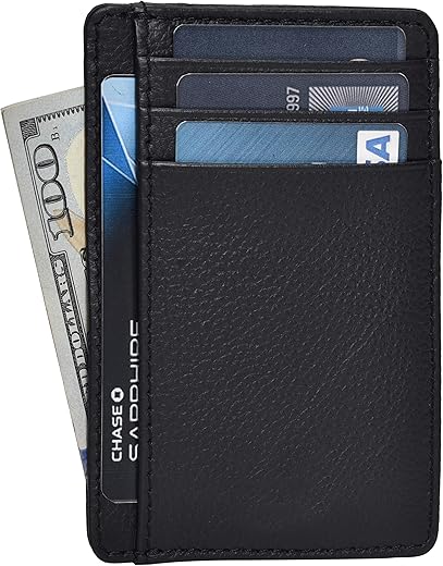 Slim Real Leather RFID Blocking Wallet ...