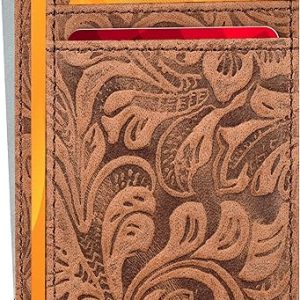 Real Leather Minimalist Wallet with RFID Protection