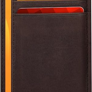 Real Leather Slim Minimalist Wallet