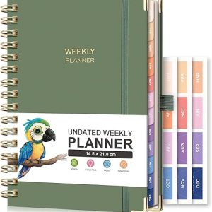 RETTACY Undated Planner - A5 Weekly Organizer