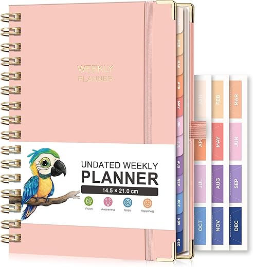 RETTACY Undated Planner – Weekly ...