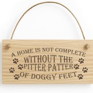 Rustic Wooden Plaque for Dog Lovers