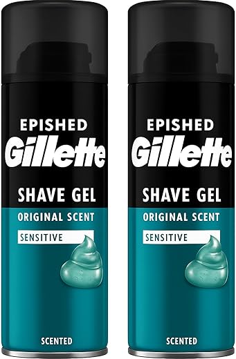 Sensitive Skin Shave Gel for Men 2 x 20...