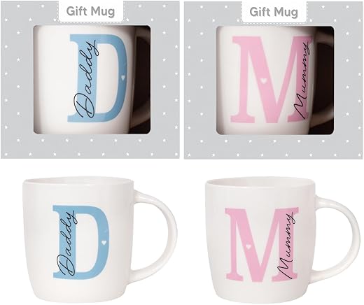 Personalized Mummy and Daddy Mug Set wi...