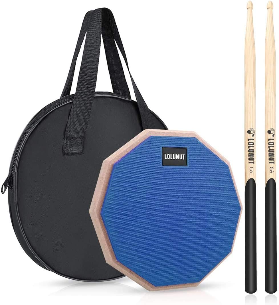 Silent 2-Sided Drum Practice Pad with S...