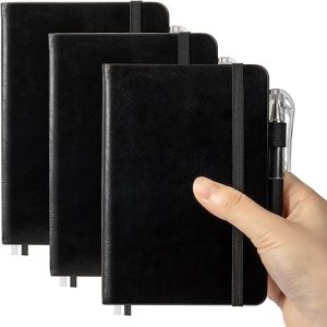 Smarpau Leather Pocket Notebooks - 3 Pack