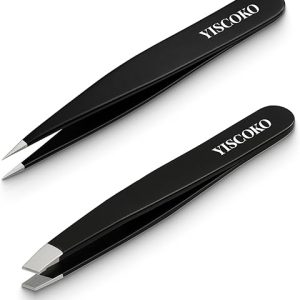 Stainless Steel Eyebrow Tweezers Set