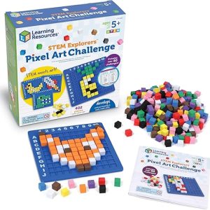 STEM Explorers Pixel Art Challenge for Kids