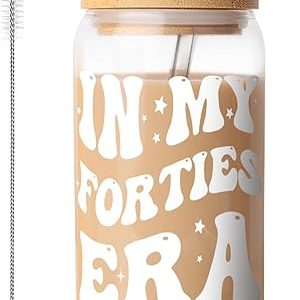 Stylish Iced Coffee Cup for 40th Birthdays