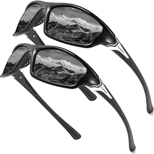 Polarized HD Pilot Sunglasses for Men a...