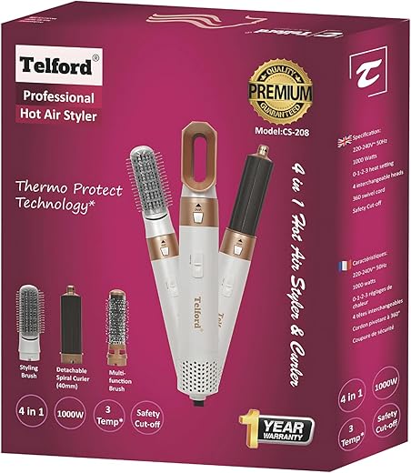 4-in-1 Air Wrap Styler – 1000W Dr...