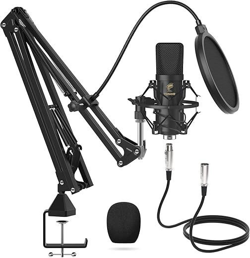 Professional Cardioid XLR Microphone Ki...