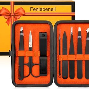 Tweezers and Nail Clippers Grooming Kit