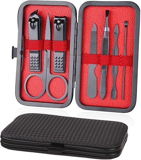 Professional 7-Piece Nail Care Set with...