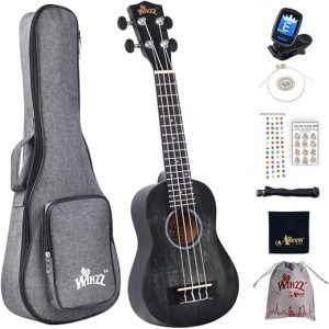 Winzz Soprano Ukulele Beginner Kit with Accessories