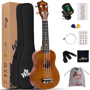 Winzz Soprano Ukulele Beginner Starter Kit