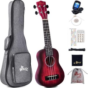 Winzz Soprano Ukulele Kit for Beginners