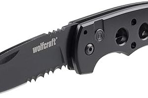 Wolfcraft Folding Leisure Knife with Serrated Blade