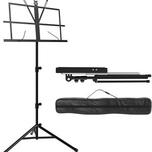 ZENO Foldable Music Stand with Carry Bag